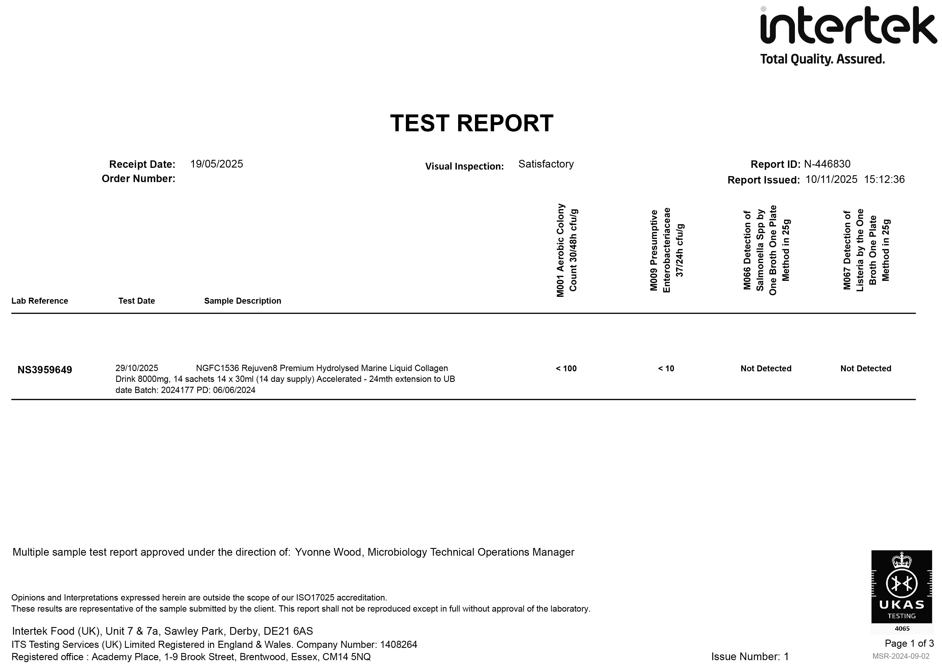Rejuven8 Premium Hydrolysed Marine Liquid Collagen Drink 8000mg, 14 sachets 14 x 30ml (14 day supply)